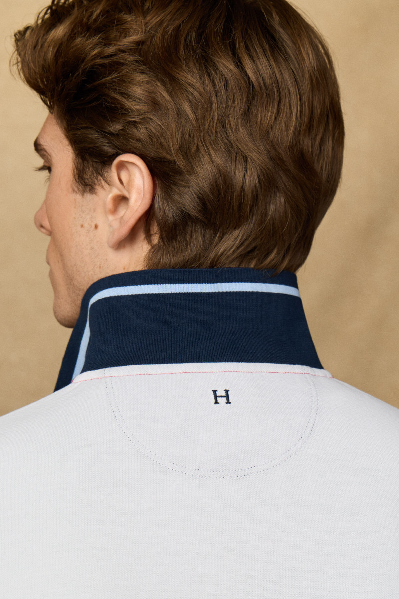 Polokošeľa Hackett London Heritage H Multi Polo Breton Red
