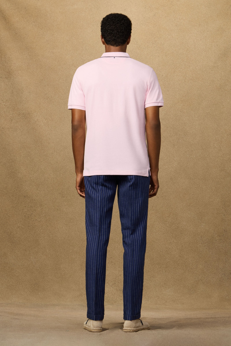 Polokošeľa Hackett London Heritage Nbr Polo Light Pink