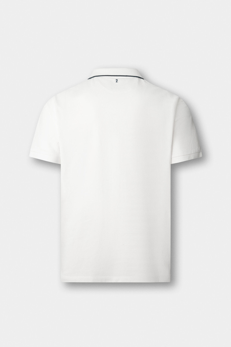 Polokošeľa Hackett London Heritage Nbr Polo Off White