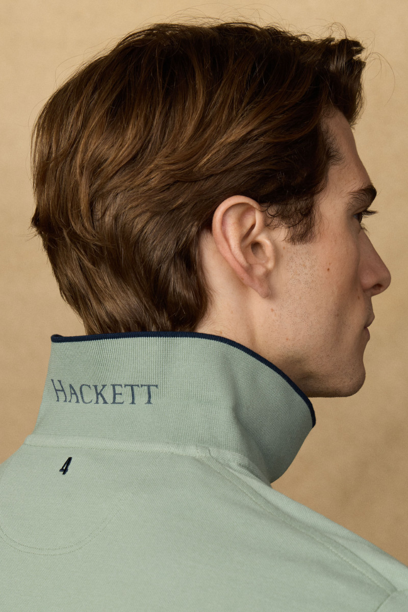 Polokošeľa Hackett London Heritage Nbr Polo Sage Green