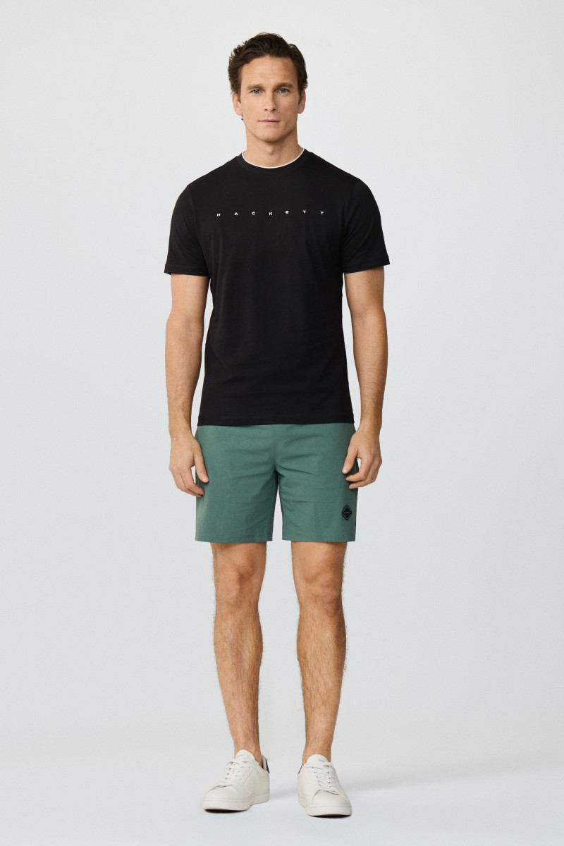 Tričko Hackett London Hs Essential Tee Black