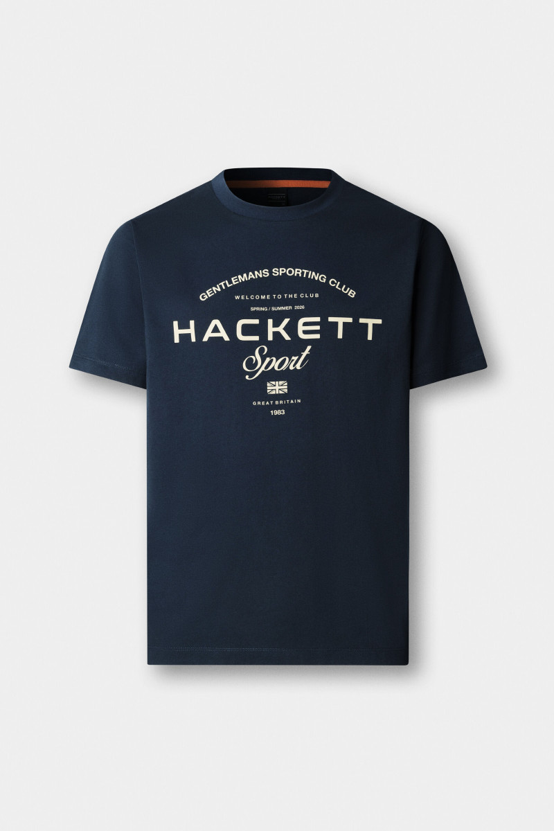 Tričko Hackett London Hs Game Tee Navy