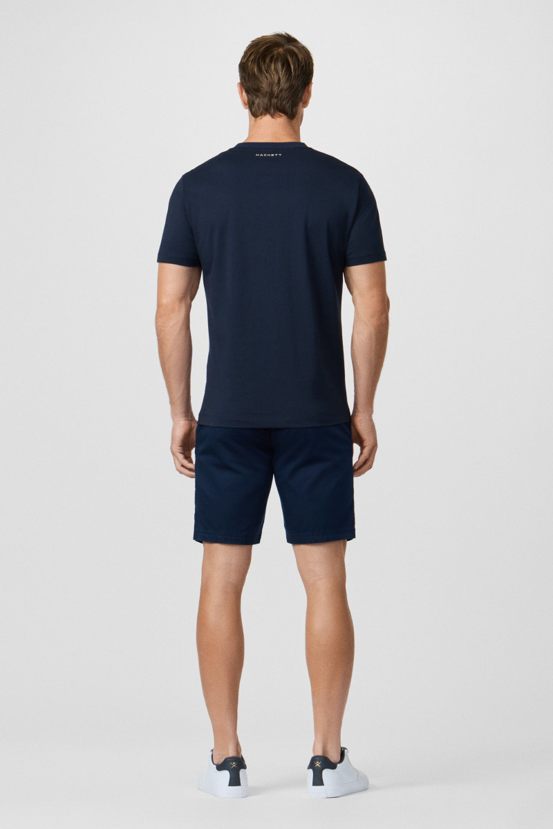 Tričko Hackett London Hs Game Tee Navy