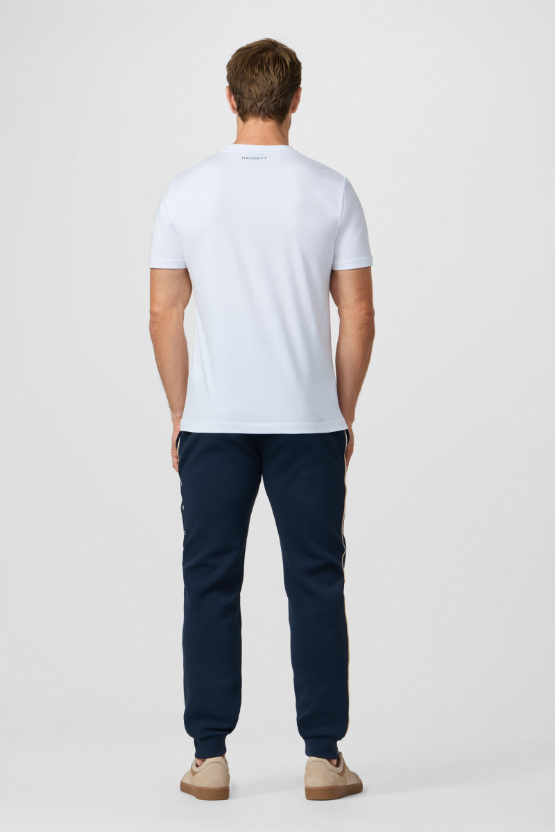 Tričko Hackett London Hs Game Tee Optic White