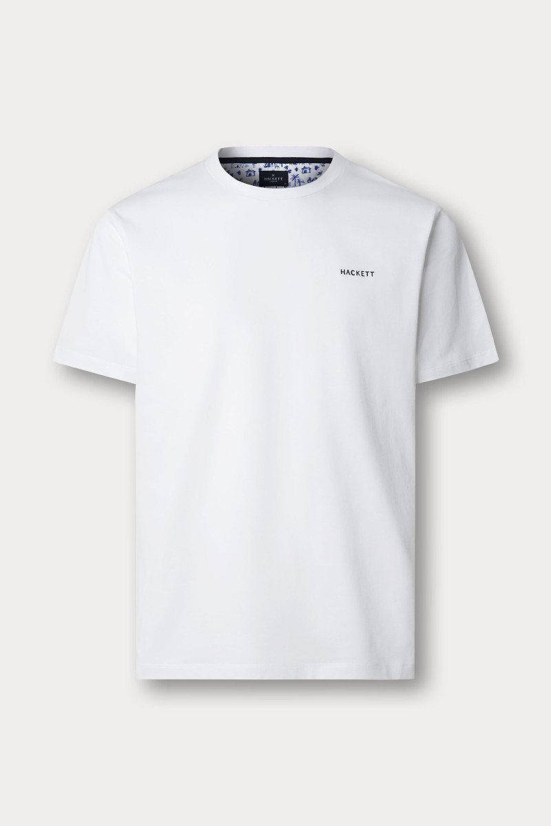 Póló Hackett London Swim Trim Island Tee Optic White