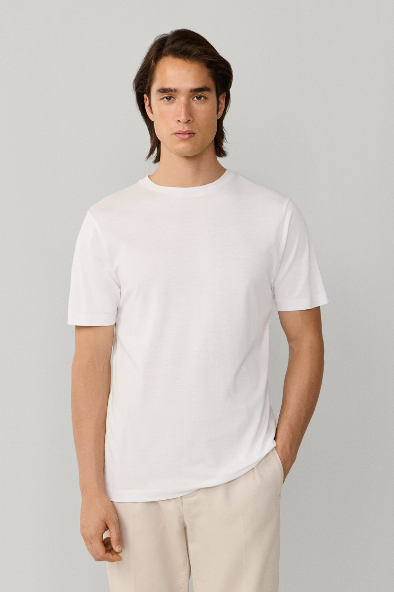 Póló Hackett London Travel Pique Tee Optic White
