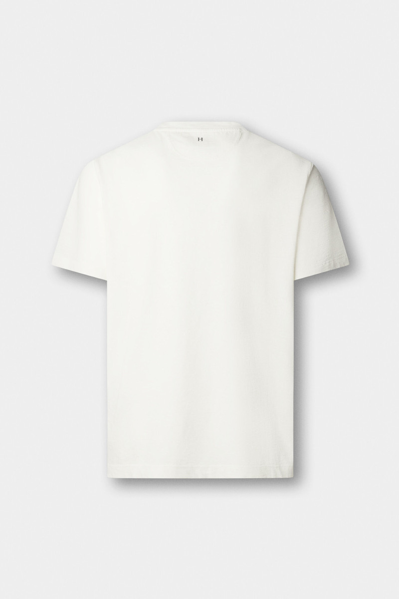 Tričko Hackett London Heritage H Exp Tee Off White