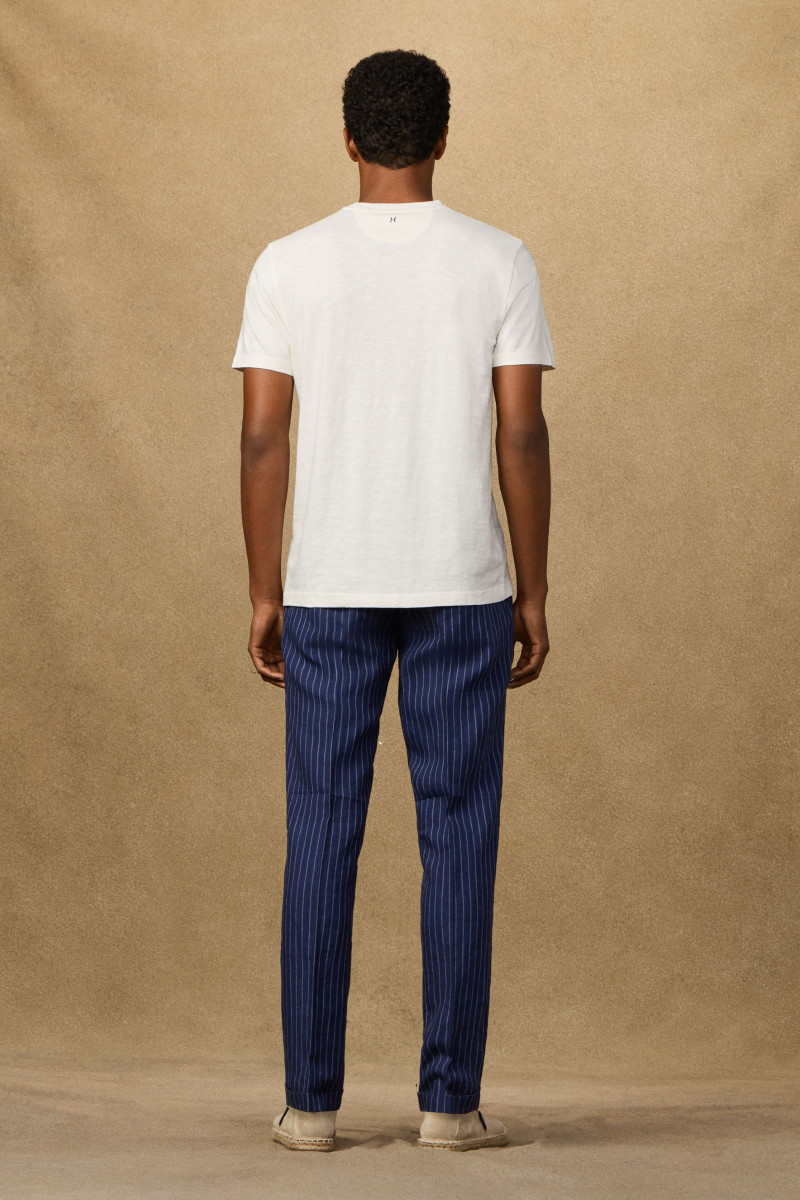Tričko Hackett London Heritage H Exp Tee Off White