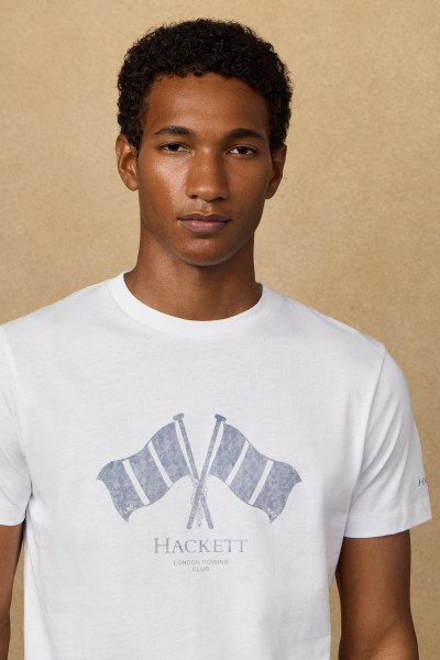 PÓLÓ HACKETT LONDON HERITAGE LRC FLAG TEE - Kép 4