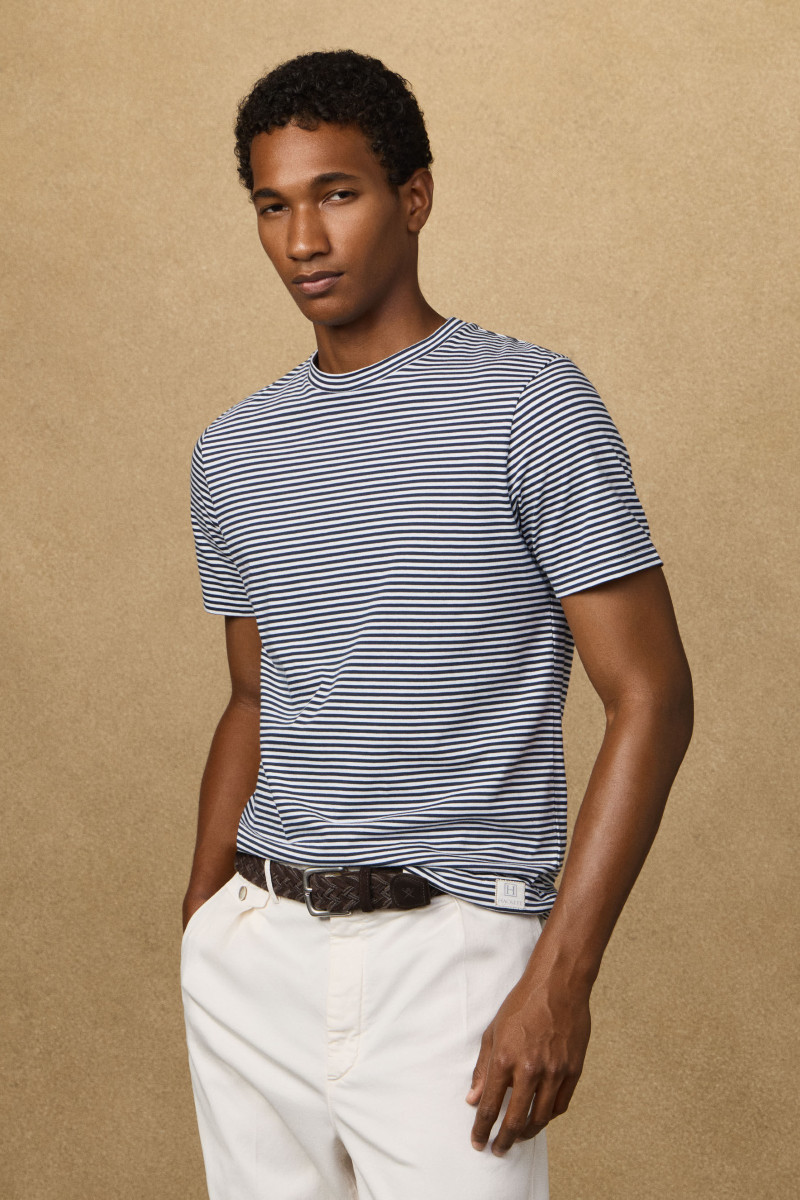 Tričko Hackett London Heritage H Stripe Tee Old Navy