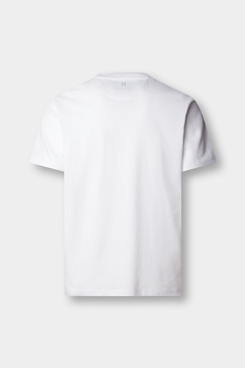 Tričko Hackett London Heritage H Small Logo Optic White