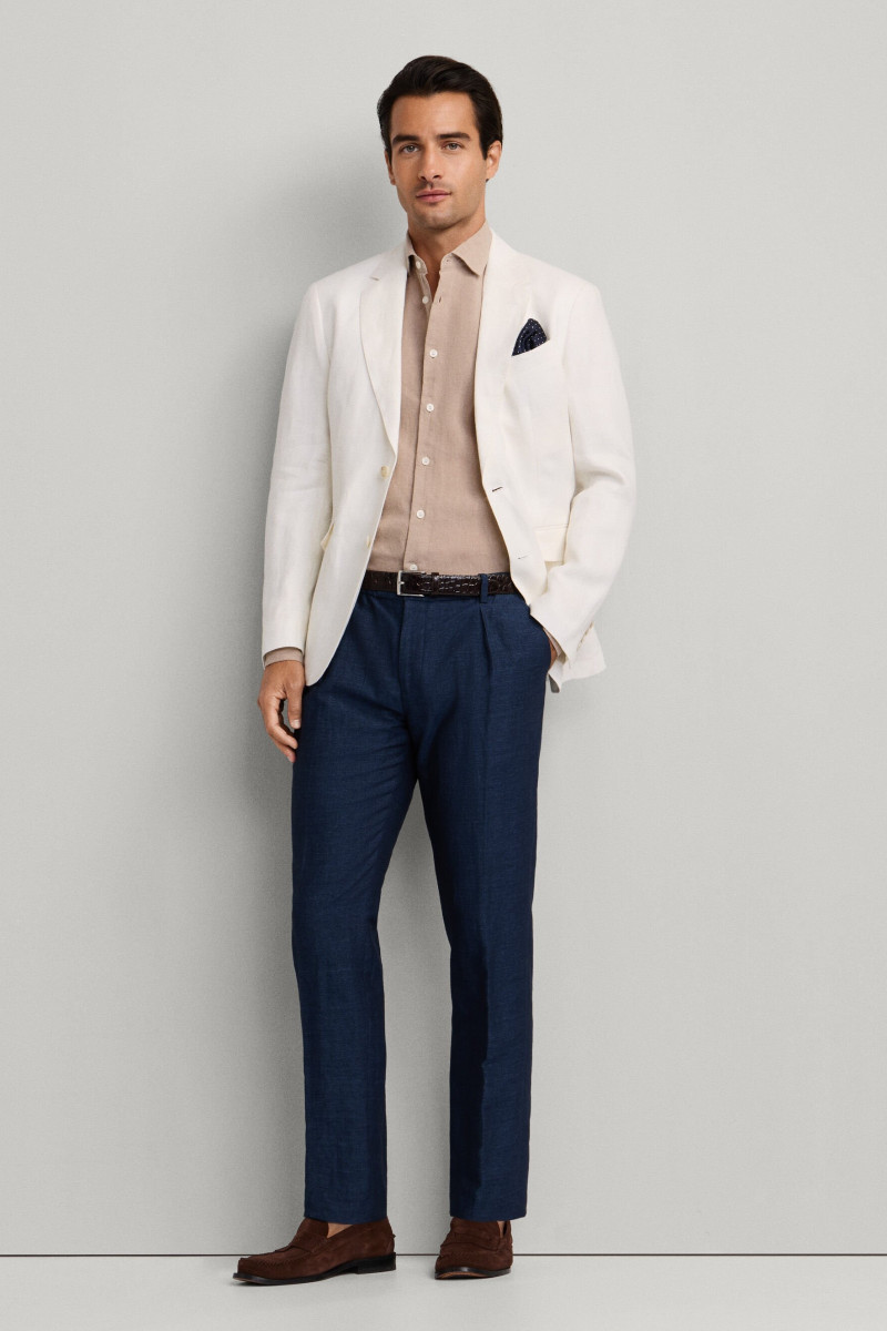 Nohavice Hackett London Lin Cott Mel Trs F Navy