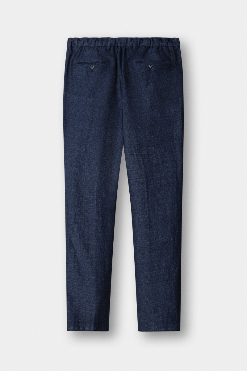 Nohavice Hackett London Lin Cott Mel Trs F Navy
