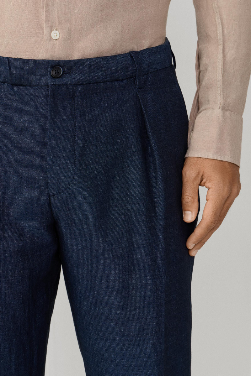 Nohavice Hackett London Lin Cott Mel Trs F Navy
