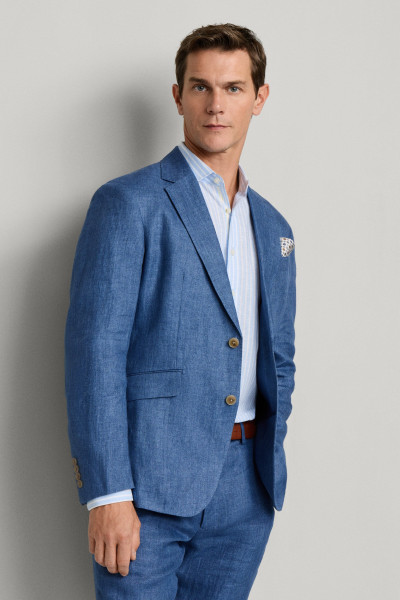 SAKO HACKETT LONDON LINEN DELAVE HOPSACK - Fotografia č. 8