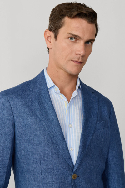 SAKO HACKETT LONDON LINEN DELAVE HOPSACK - Fotografia č. 7