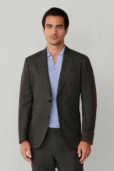 SAKO HACKETT LONDON LINEN DELAVE HOPSACK - Fotografia č. 8