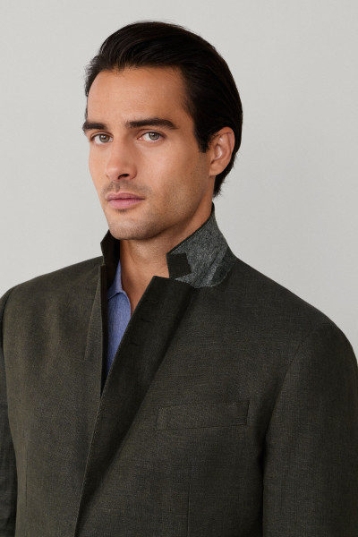 SAKO HACKETT LONDON LINEN DELAVE HOPSACK - Fotografia č. 7