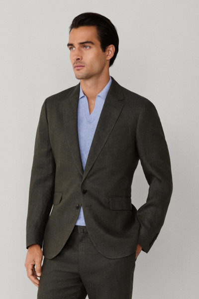 SAKO HACKETT LONDON LINEN DELAVE HOPSACK - Fotografia č. 9