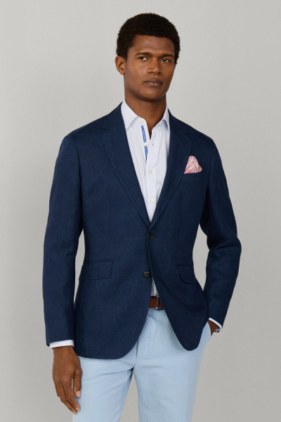 SAKO HACKETT LONDON LINEN DELAVE HOPSACK - Fotografia č. 1