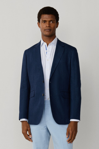 SAKO HACKETT LONDON LINEN DELAVE HOPSACK - Fotografia č. 4