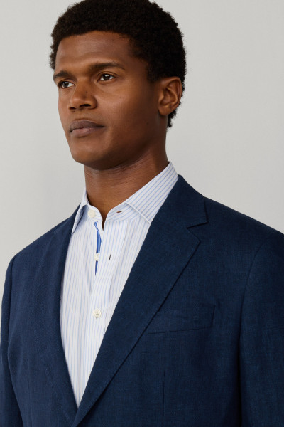 SAKO HACKETT LONDON LINEN DELAVE HOPSACK - Fotografia č. 5