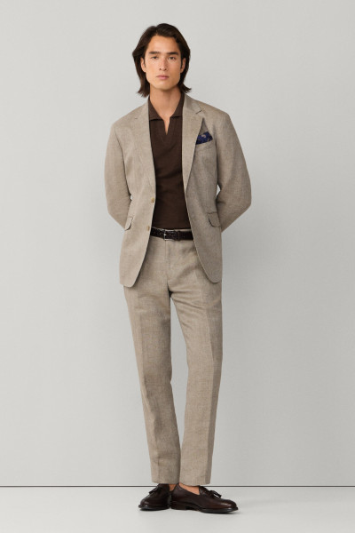 SAKO HACKETT LONDON LINEN DELAVE HOPSACK - Fotografia č. 9