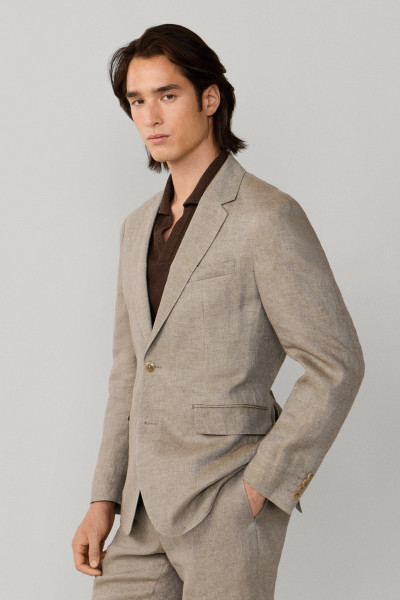 SAKO HACKETT LONDON LINEN DELAVE HOPSACK - Fotografia č. 10