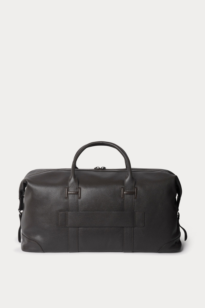 Taška Hackett London Leather Holdall Dark Brown