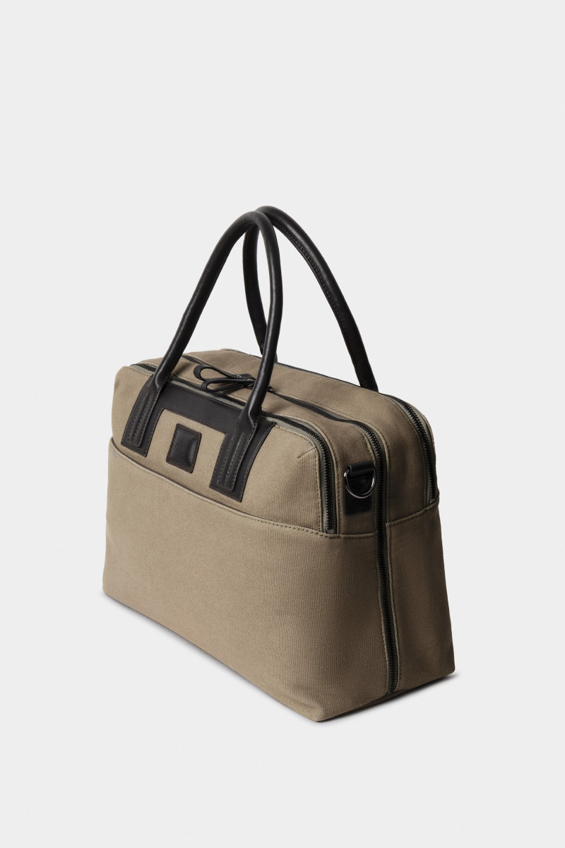Taška Hackett London Wells Canvas 24H Army Green