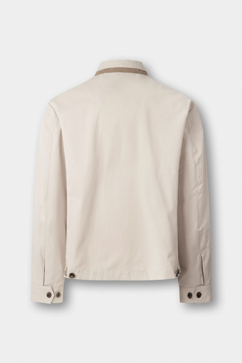Bunda Hackett London Cotton Harrington Linen Beige