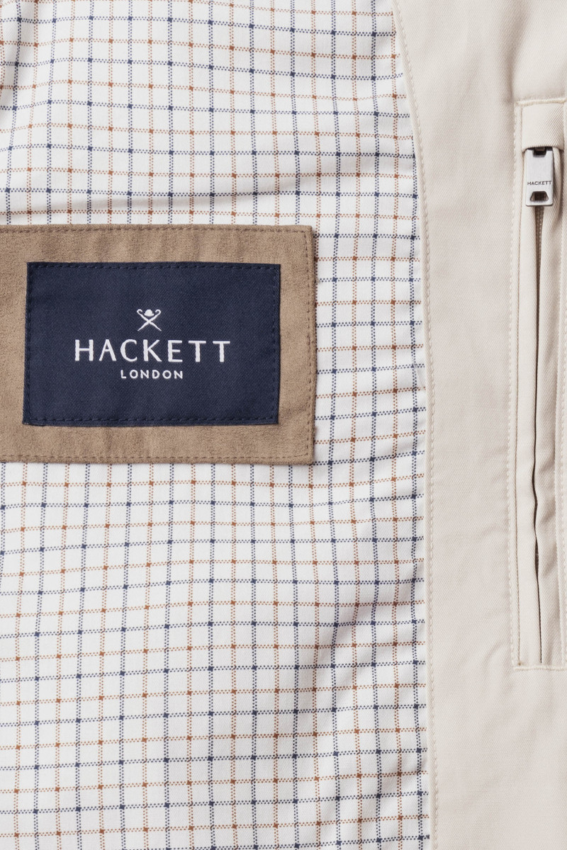 Bunda Hackett London Cotton Harrington Linen Beige