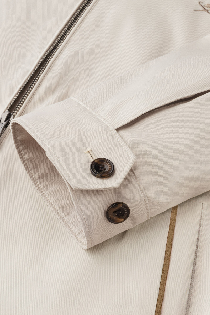 Bunda Hackett London Cotton Harrington Linen Beige
