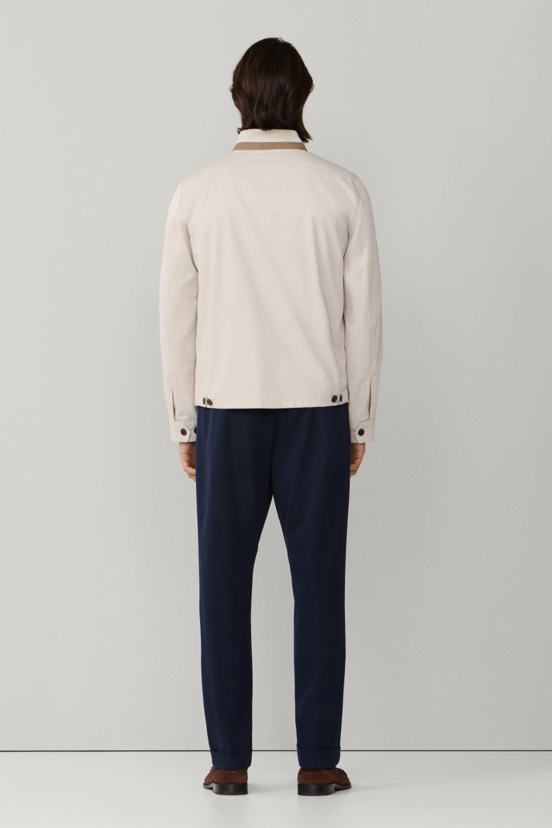 Bunda Hackett London Cotton Harrington Linen Beige