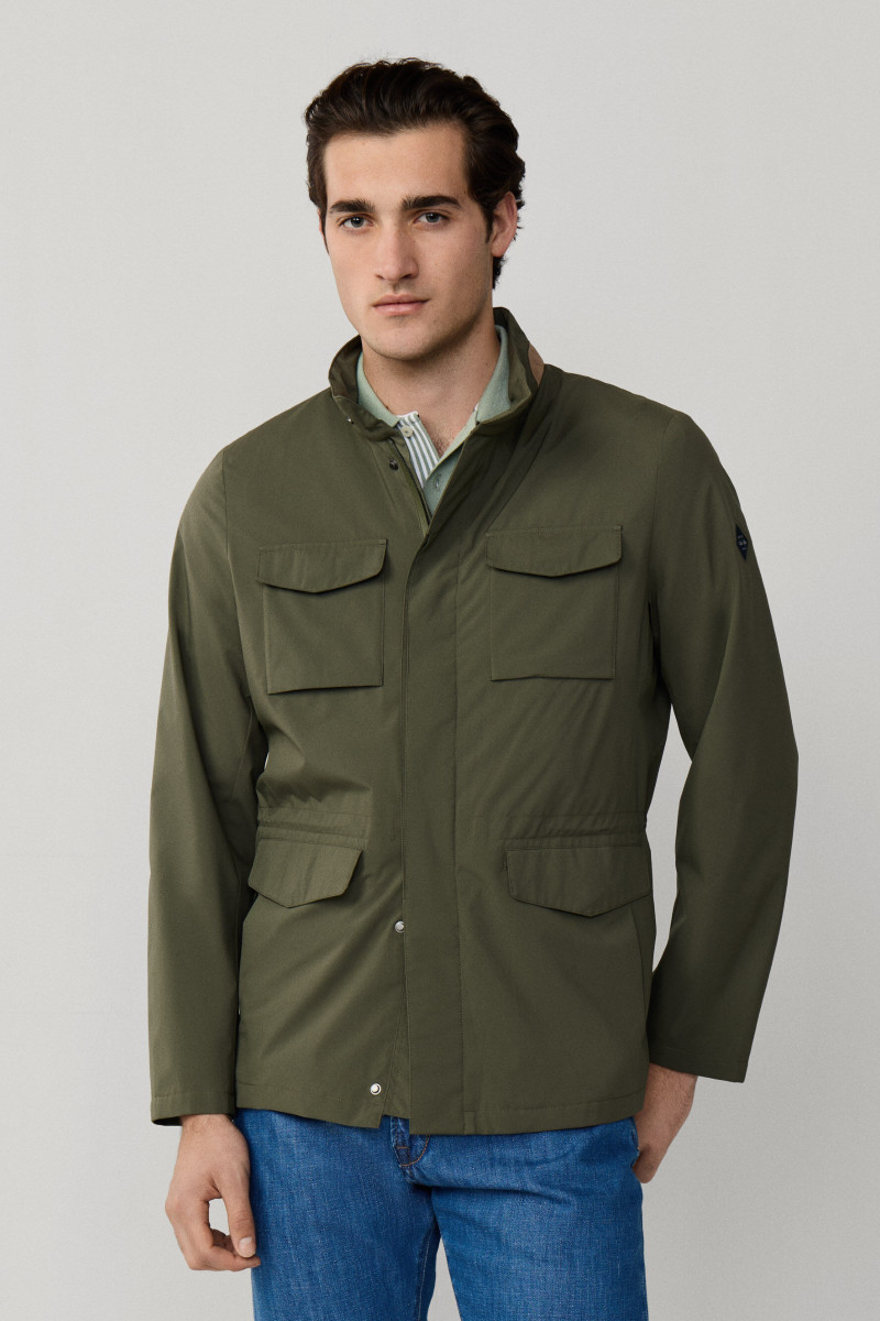 Bunda Hackett London Tech Velo Jkt Army Green