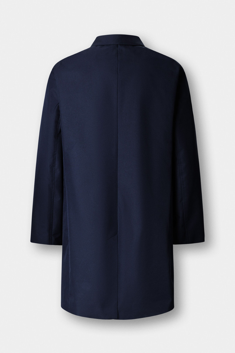 Kabát Hackett London Belgravia Mac Midnight Blue