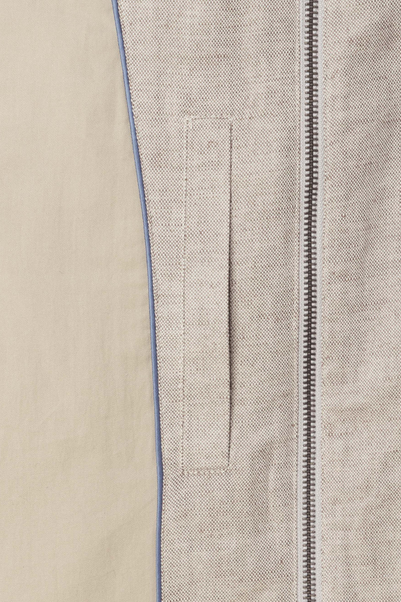 Vesta Hackett London Textured Gilet Stone Beige