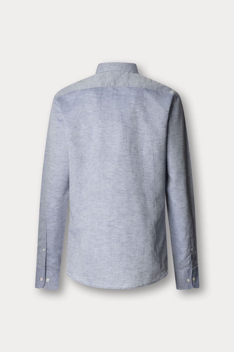 Košeľa Hackett London Cotton Linen Multi Old Navy