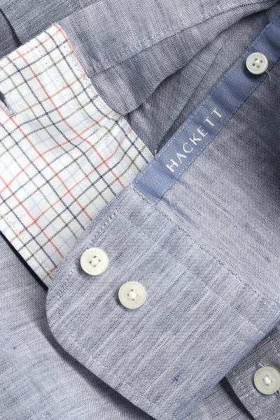 KOŠILE HACKETT LONDON COTTON LINEN MULTI - Fotografie č. 5