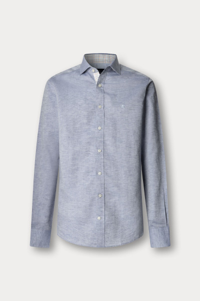 KOŠILE HACKETT LONDON COTTON LINEN MULTI - Fotografie č. 1