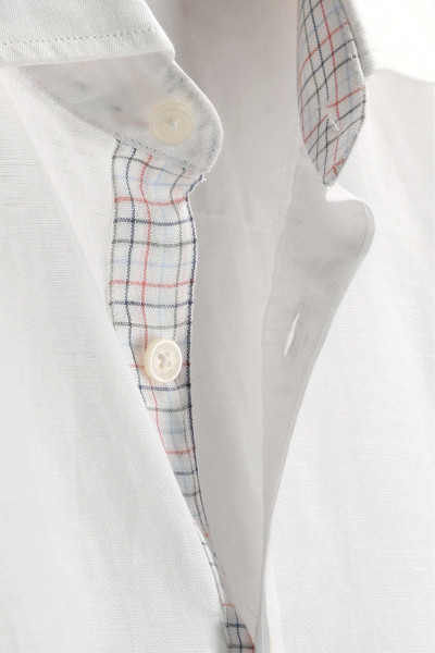 KOŠILE HACKETT LONDON COTTON LINEN MULTI - Fotografie č. 4