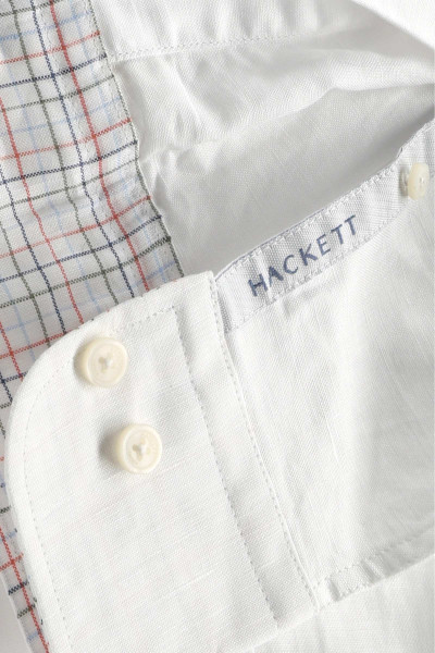 KOŠILE HACKETT LONDON COTTON LINEN MULTI - Fotografie č. 6
