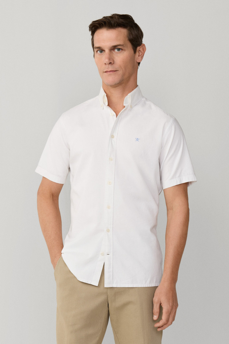 Ing Hackett London Ess Gmt Dyed Oxf Ss Optic White