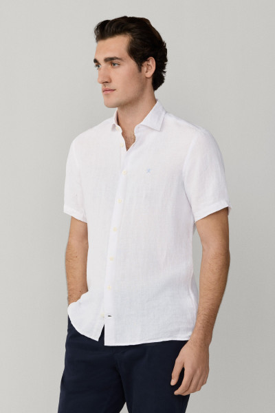 KOŠILE HACKETT LONDON GMD LINEN SS - Fotografie č. 7