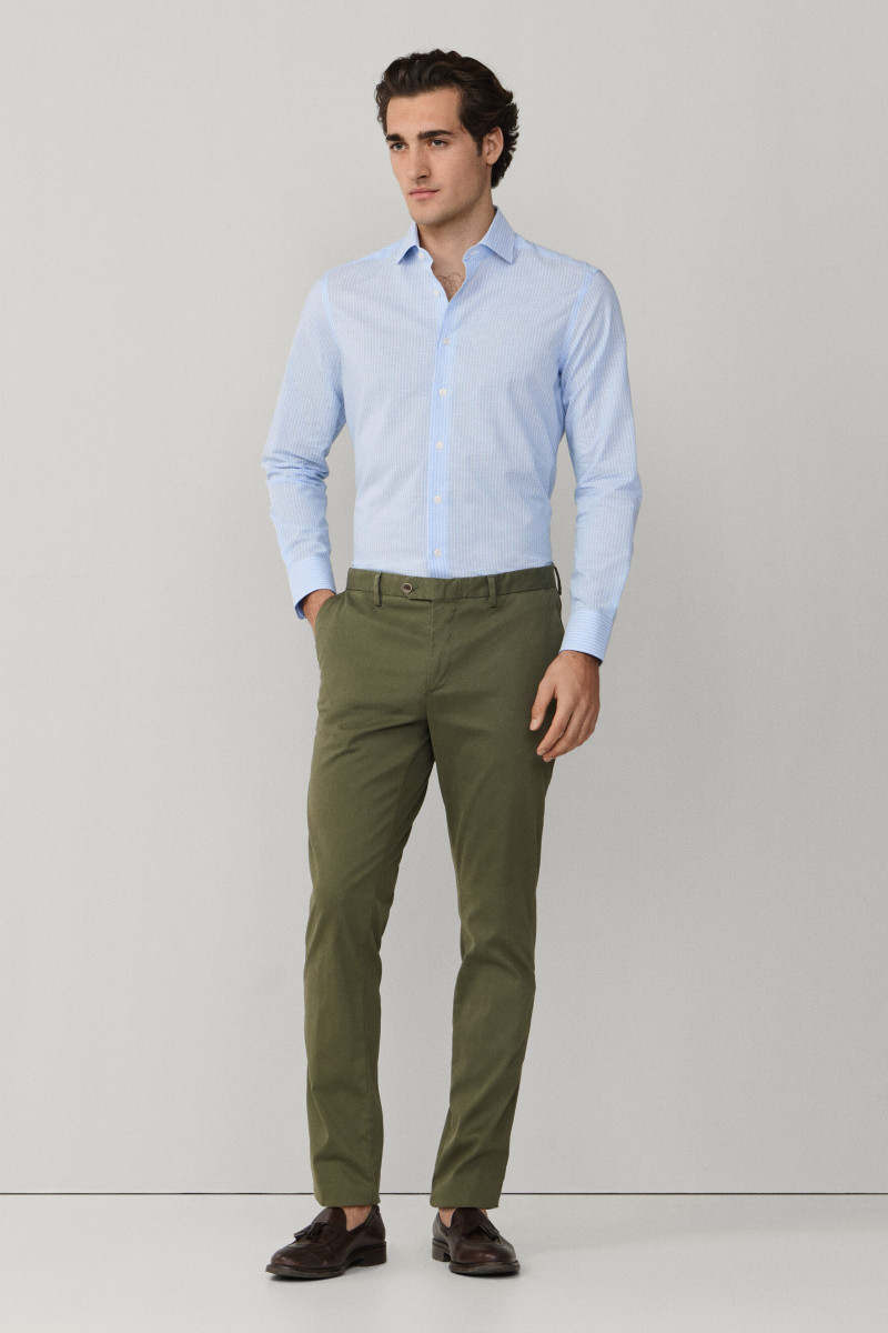Košeľa Hackett London Formal Bengal Str Light Blue