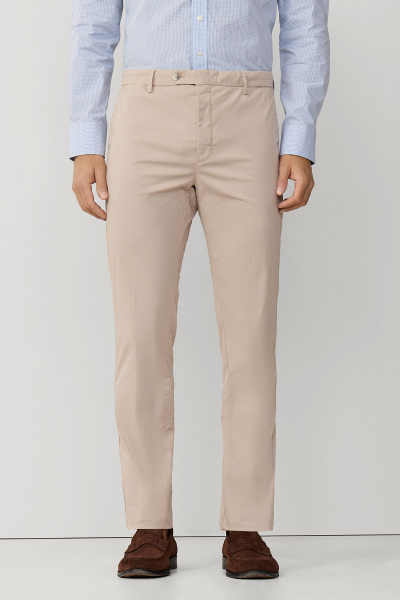 Nohavice Hackett London Ultra Lw Chino Taupe Beige