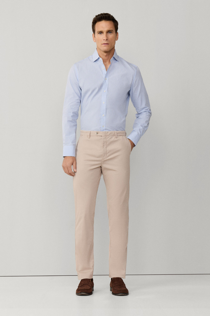 Nohavice Hackett London Ultra Lw Chino Taupe Beige