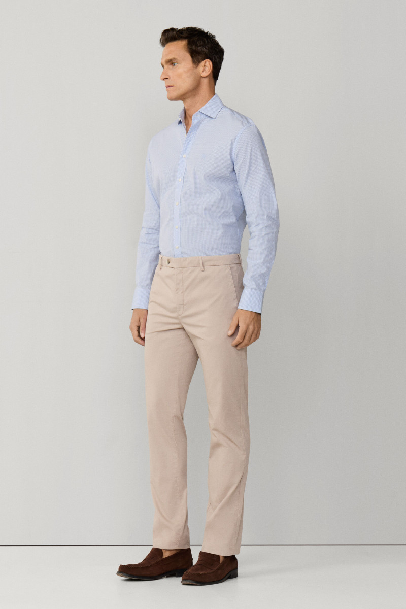 Nohavice Hackett London Ultra Lw Chino Taupe Beige