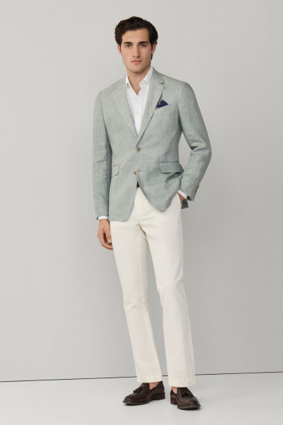 KALHOTY HACKETT LONDON COTTON LINEN CHINO - Fotografie č. 6