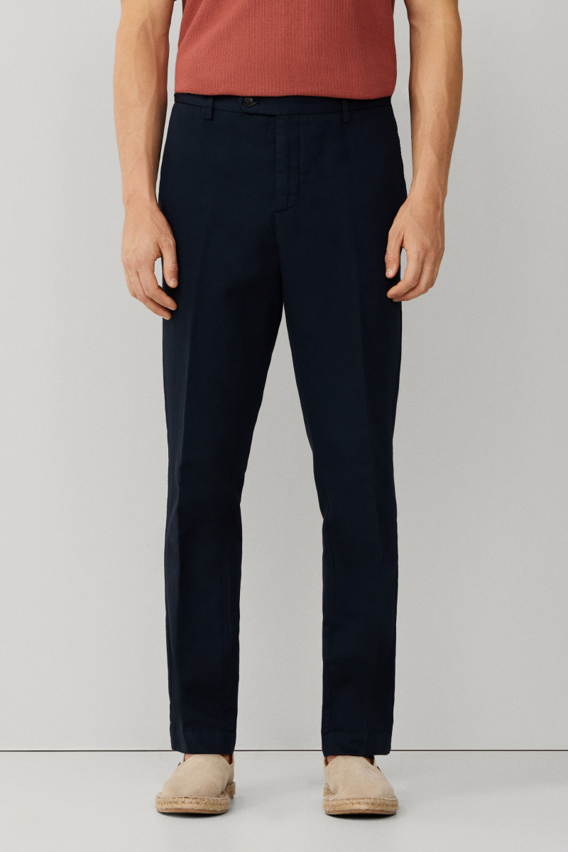 Nohavice Hackett London Cotton Linen Chino Old Navy